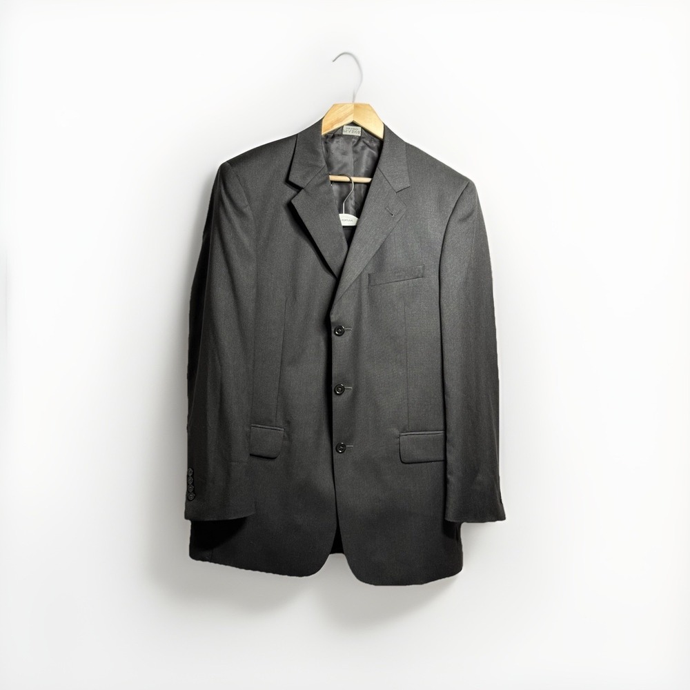Jos A Banks Men's Suit Dark Gray  Jacket‎ & Pants Lightweight Wool